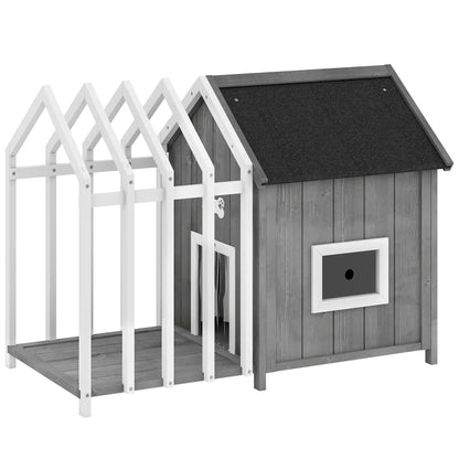 Niche pour chien extérieur en bois de sapin