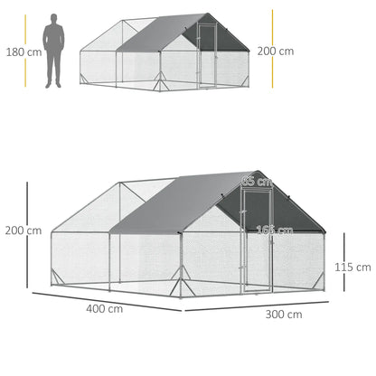 Volière 12 m² en acier
