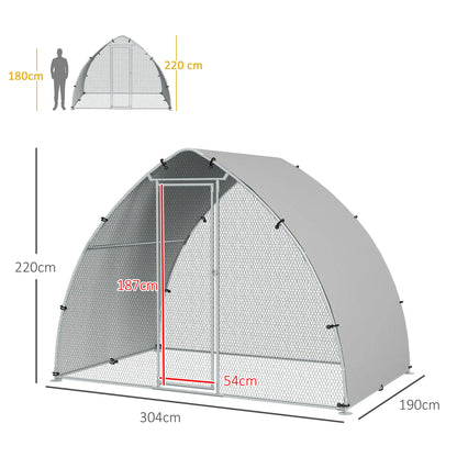 Volière 5,75m² avec toit anti-UV