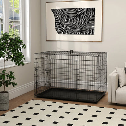 Cage de transport pliante pour chien en acier