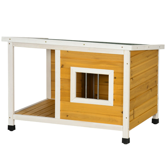 Niche pour chien extérieure en bois de sapin