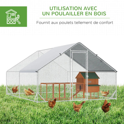 Volière 12 m² en acier