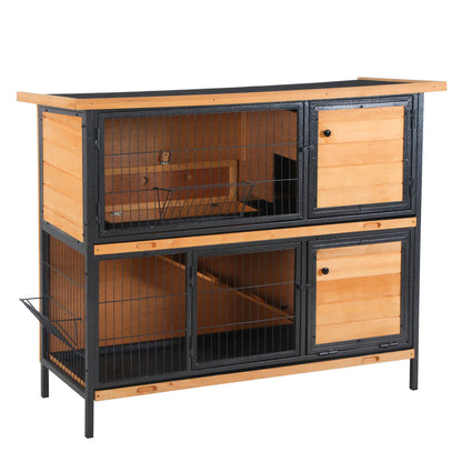 Clapier pour lapins & rongeurs en bois de sapin