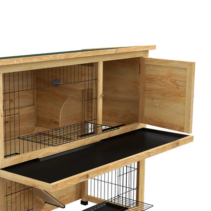 Clapier pour lapins & rongeurs en bois de sapin