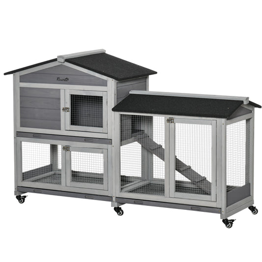 Clapier pour lapins & rongeurs en bois de sapin