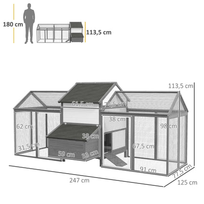 Poulailler en bois avec 2 enclos modulables