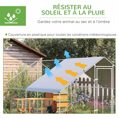 Volière 12 m² en acier