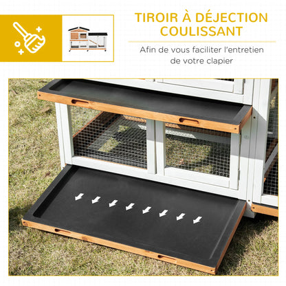Clapier pour lapins & rongeurs en bois de sapin