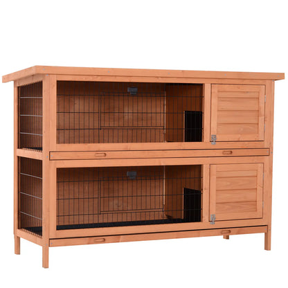 Clapier pour lapins & rongeurs en bois de pin