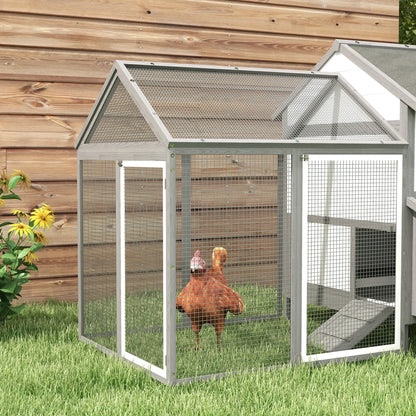 Poulailler en bois avec 2 enclos modulables