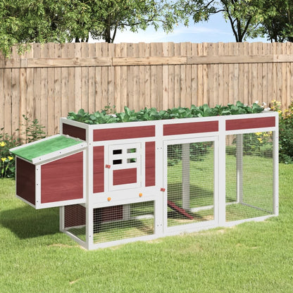 Poulailler en Bois avec Jardinière Intégrée