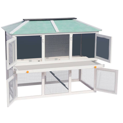 Clapier pour lapins & rongeurs en Bois de sapin