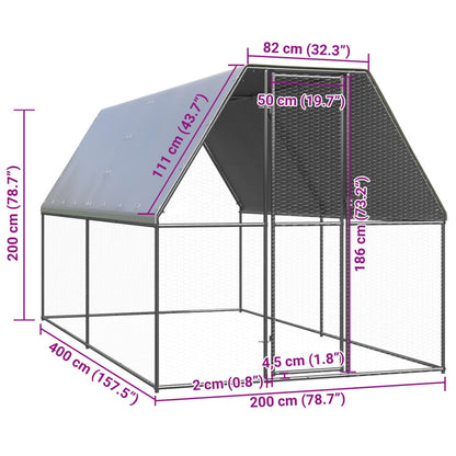 Poulailler 20m² en Acier galvanisé