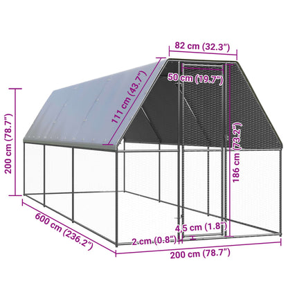 Poulailler 20m² en Acier galvanisé
