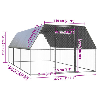 Poulailler 20m² en Acier galvanisé
