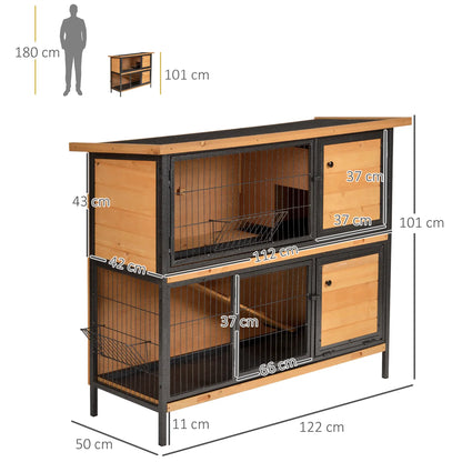 Clapier pour lapins & rongeurs en bois de sapin