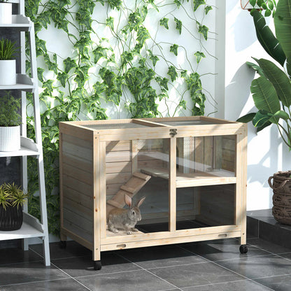 Clapier pour lapins & rongeurs sur roulettes