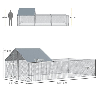 Volière 18 m² en acier