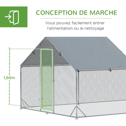 Volière 18 m² en acier