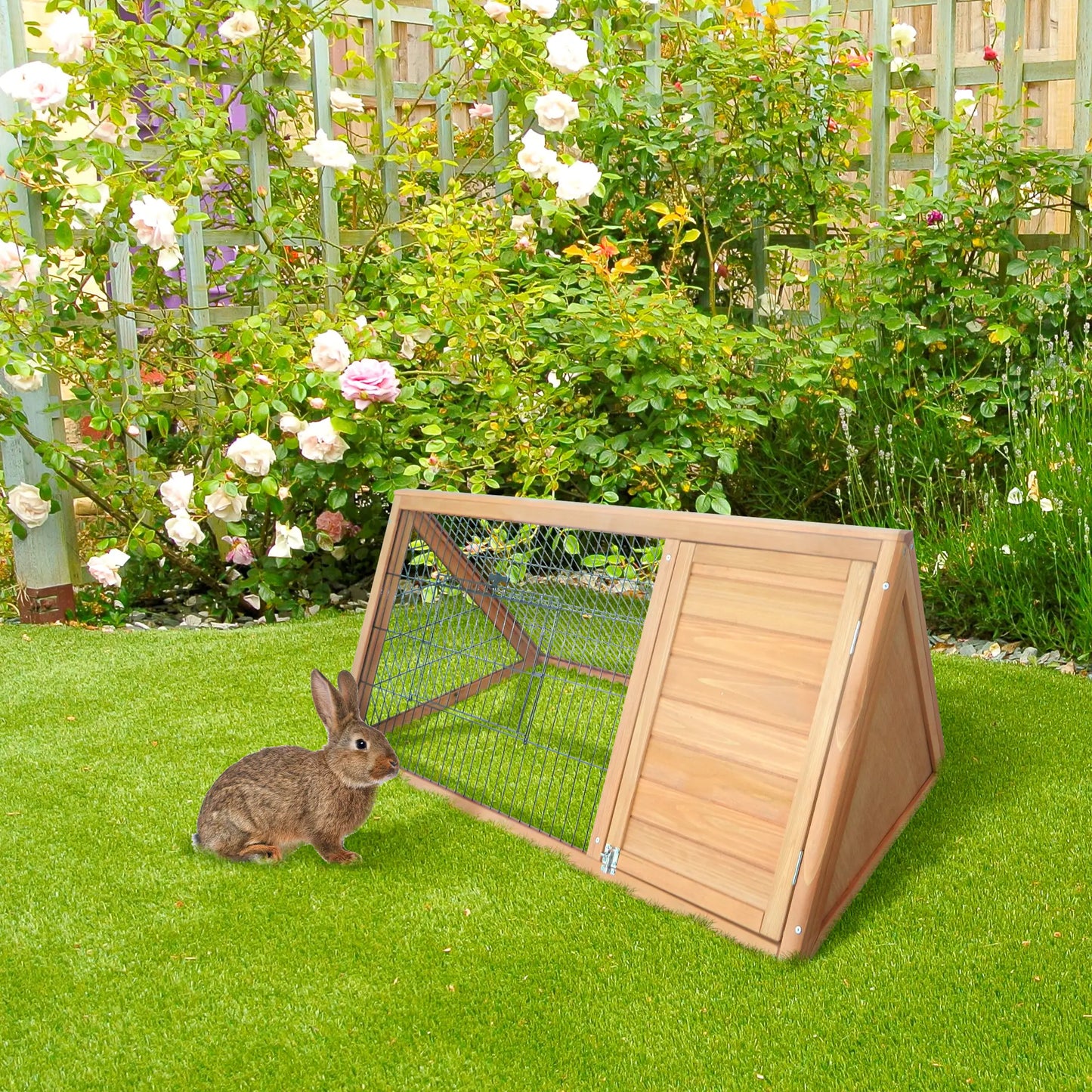 Clapier pour lapins & rongeurs en bois de sapin