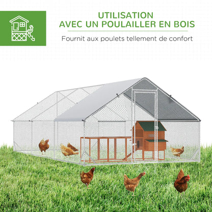 Volière 18 m² en acier