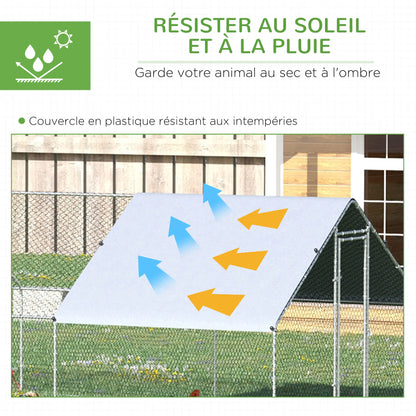 Volière 24 m² en acier