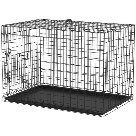 Cage de transport pliante pour chien en acier
