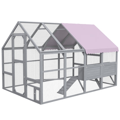 Volière 5.2 m² en bois de sapin