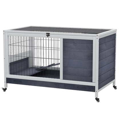 Clapier pour lapin & rongeurs sur roulettes