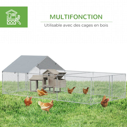 Volière 18 m² en acier